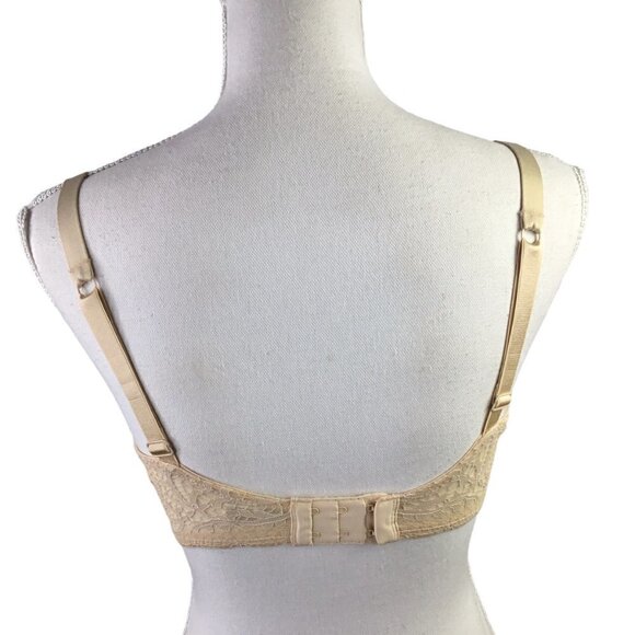 Wacoal Classic Charms Contour Bra 32DD 856131 Beige Nude Underwire Lace Accent - Picture 4 of 6